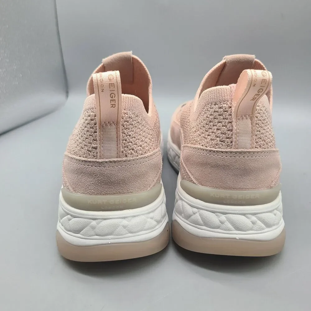 Kurt Geiger London Womens FlyKnit Jewel Sneakers Women - Pale Pink Sz 7.5/38 New_9